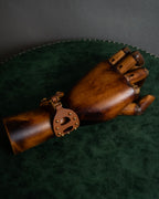 "HERMES" Chaine d'Ancre motif studs leather bracelet