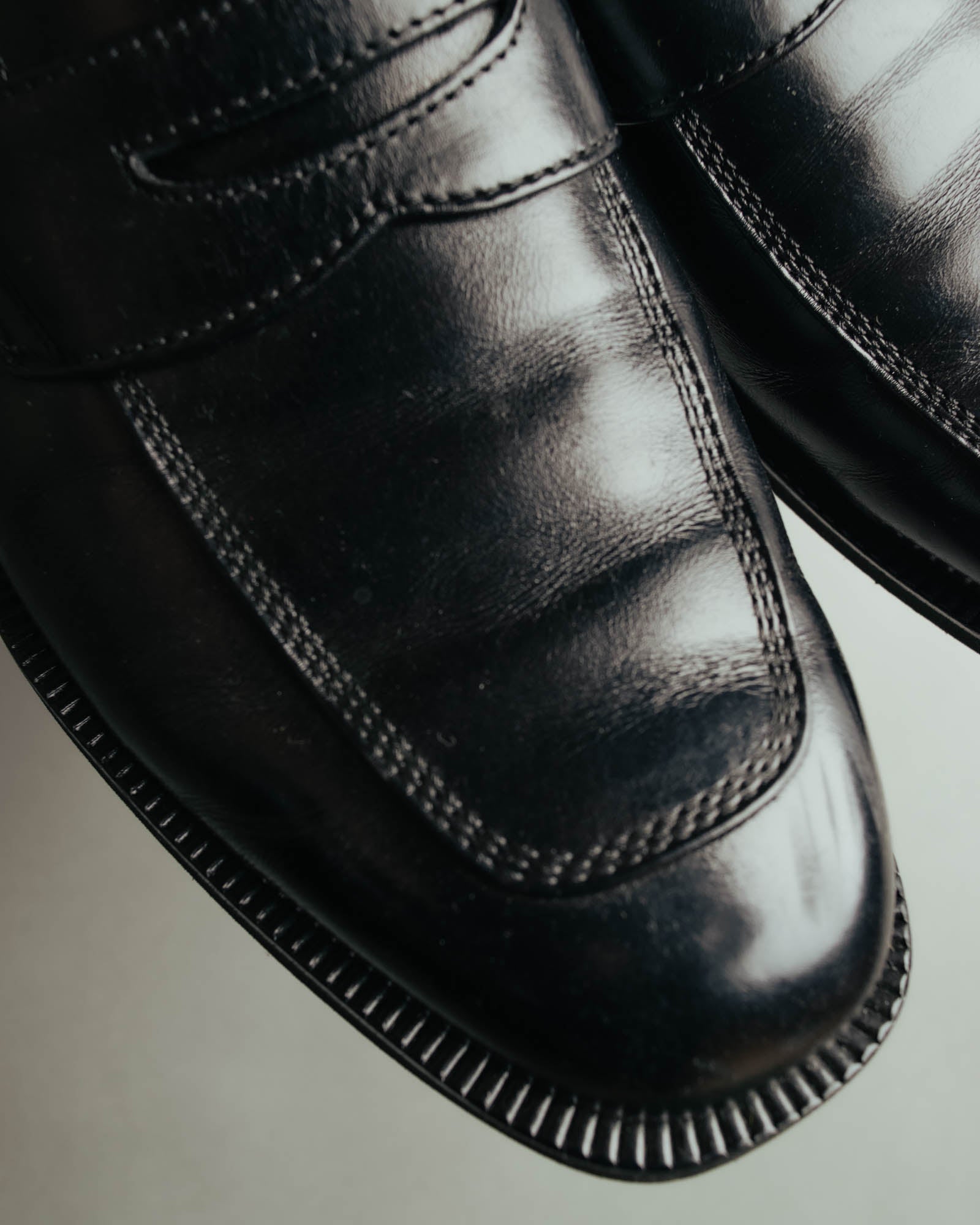 “Burberry London” 00’s-10’s Black leather penny loafers