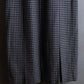 "Christian Dior" Houndstooth pattern wool cropped pleats skirt