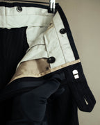 -SPECIAL- “Hermès” 80’s-90’s Super 120’s wool pinstripe double breasted setup