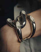 -SPECIAL- “Dior” 2003-2006 Knot stone silver cuff