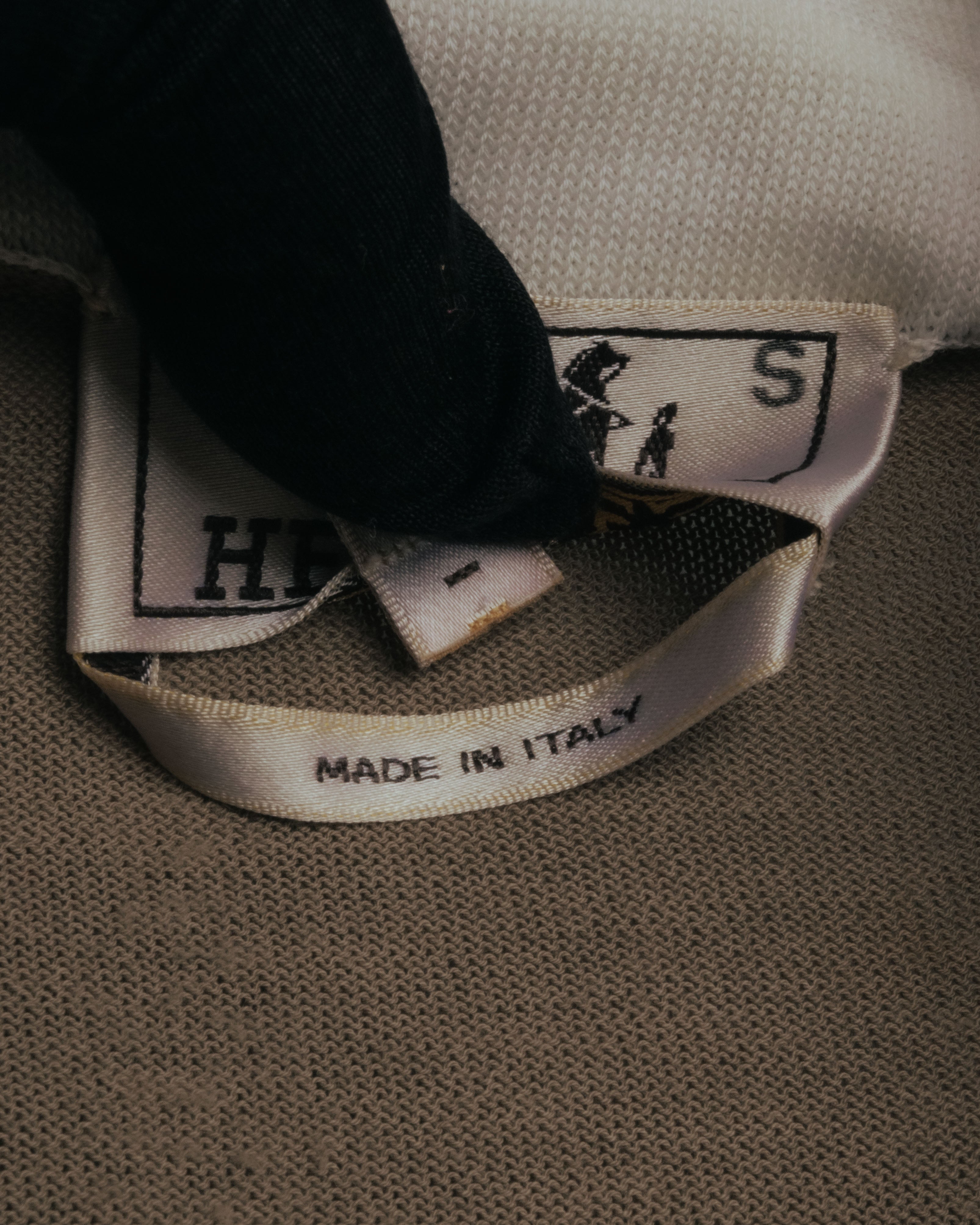 -SPECIAL- “HERMÈS” 90’s-00’s Trompe l’oeil cotton knit cardigan