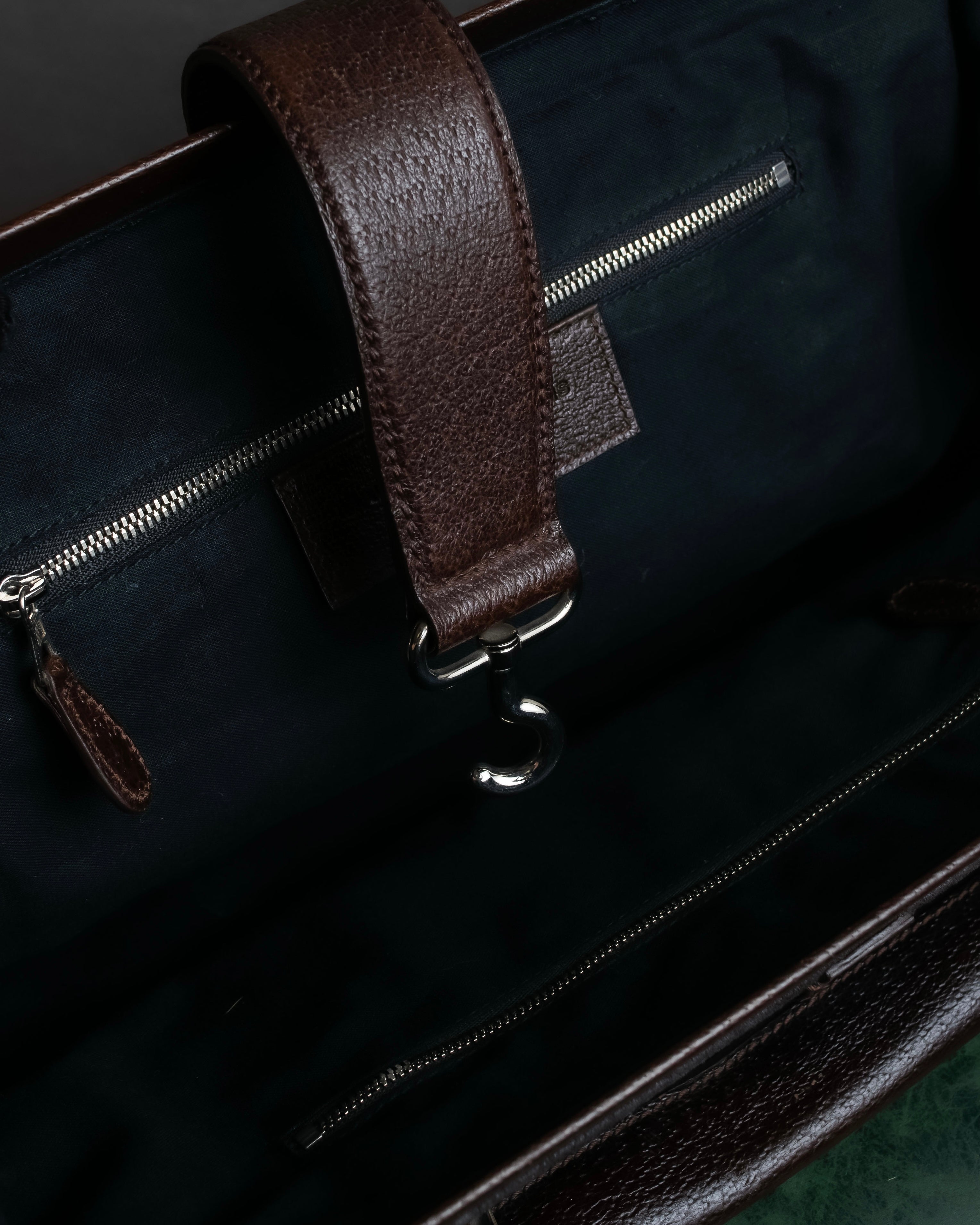 "BALENCIAGA" Circle lock design leather doctor bag