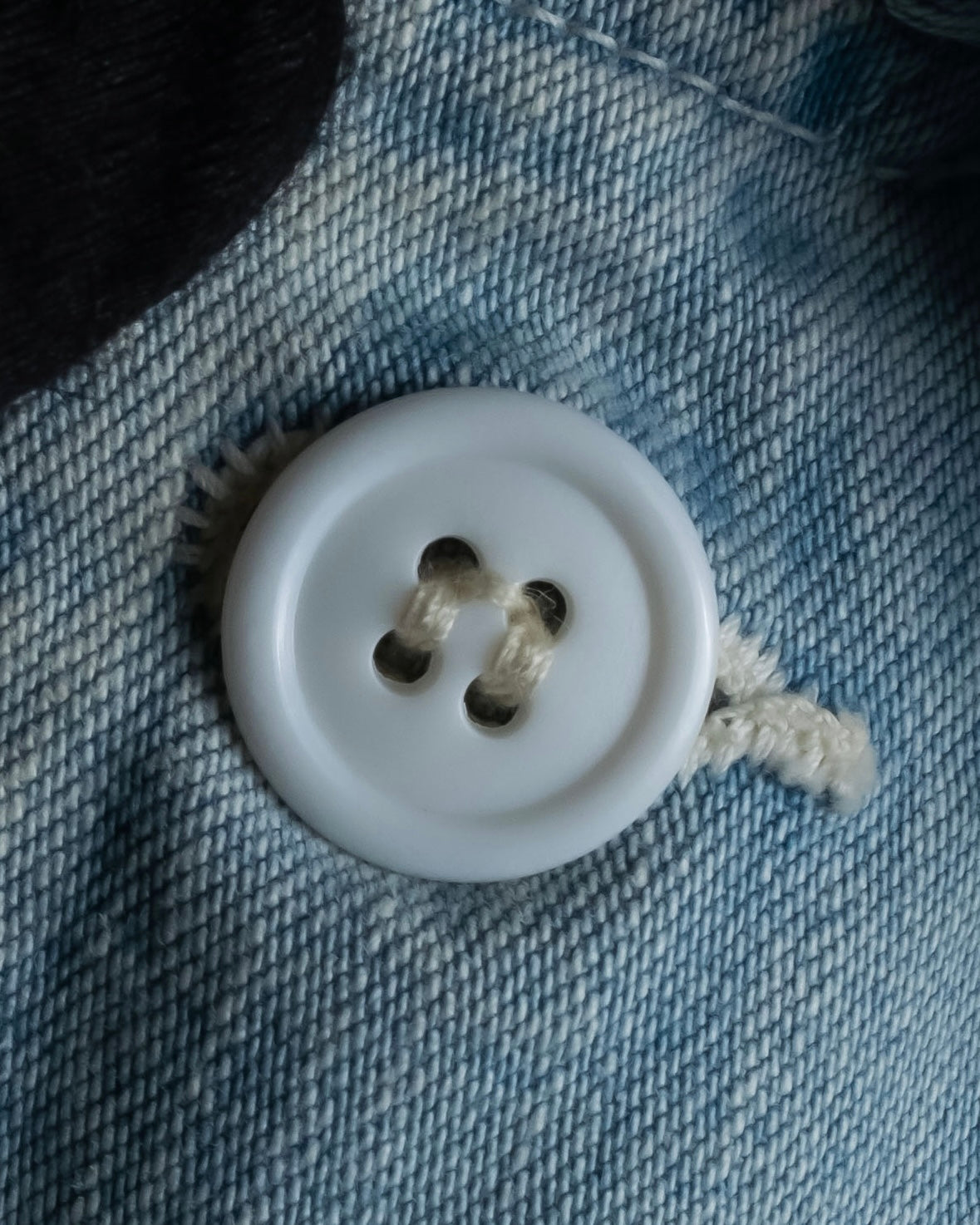 "COMOLI" Flap pocket design oversized denim jacket