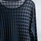 "ISSEY MIYAKE" Checkered see through pullover