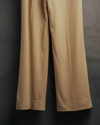 –SPECIAL– “HERMÈS” 90’s silk-lined wool wide trousers