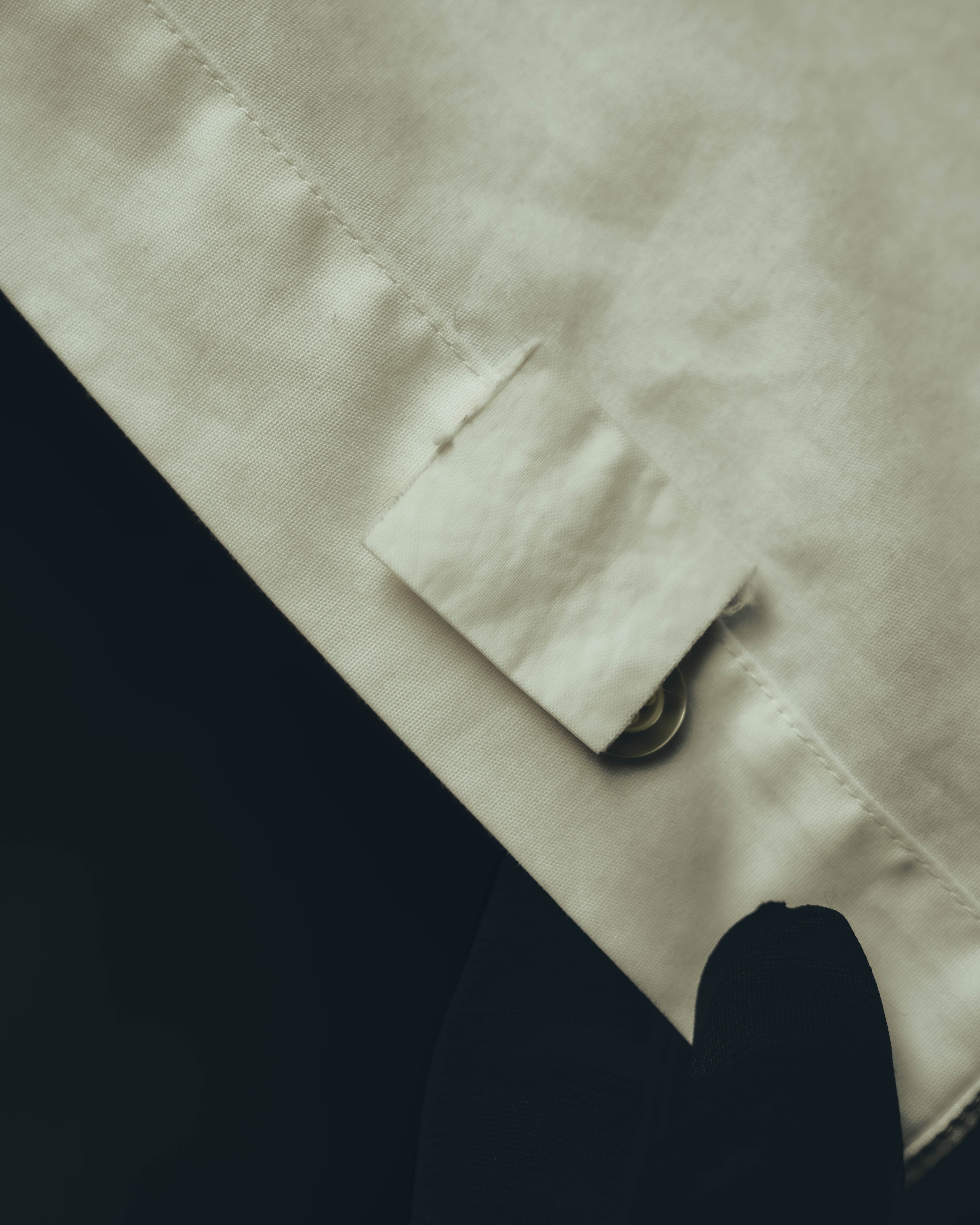 "Yves Saint Laurent" 80's-90's Classic off white dress shirt