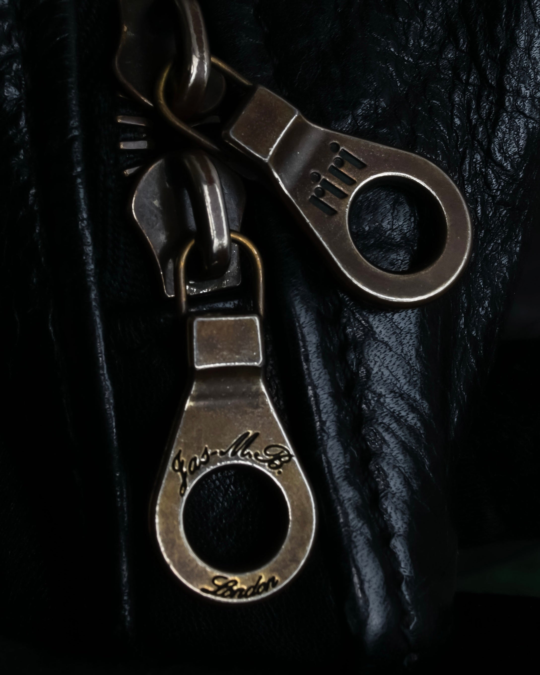 "Jas-M.B." Belt flap design leather shoulder bag