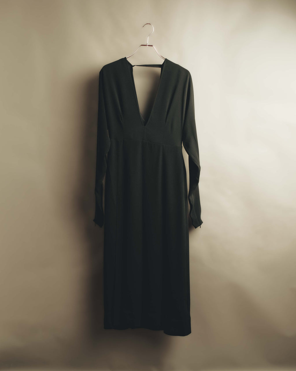 "BURBERRY" 2010's-20's Pleated silk midi dress