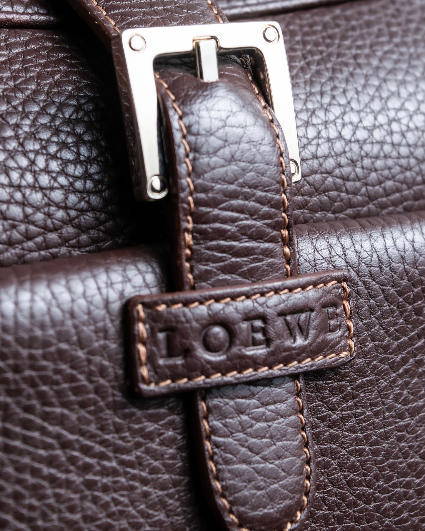 "LOEWE" Senda Brown Leather Handbag