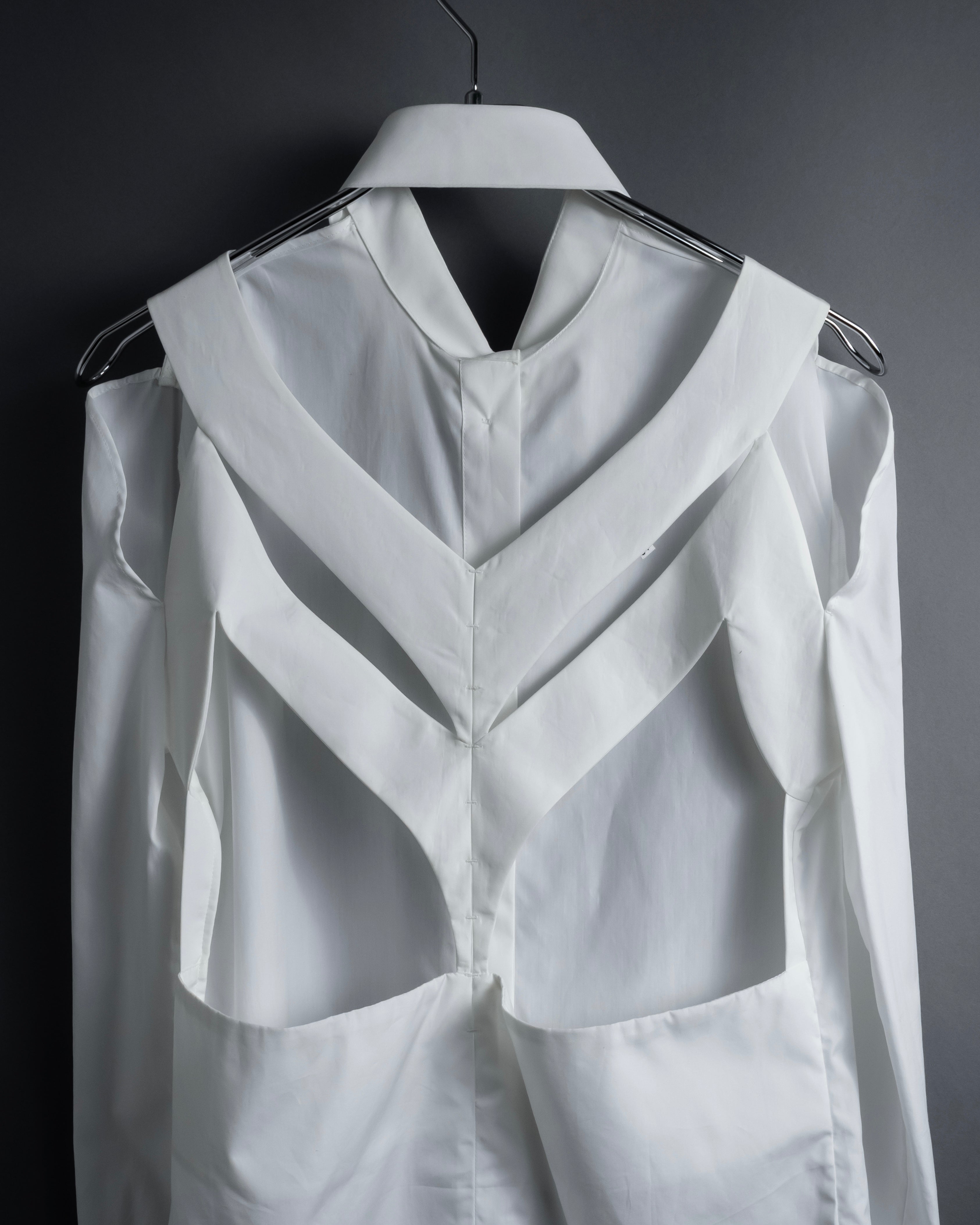 "MAISON MARGIELA" 18AW Constructive cutting details shirt