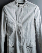 "theory" waist-shaped long leather coat