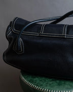 "CELINE" Gold buckle design large shoe bag shoulder bag