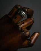 “Tiffany & Co.” 1995 Grooved sterling silver ring