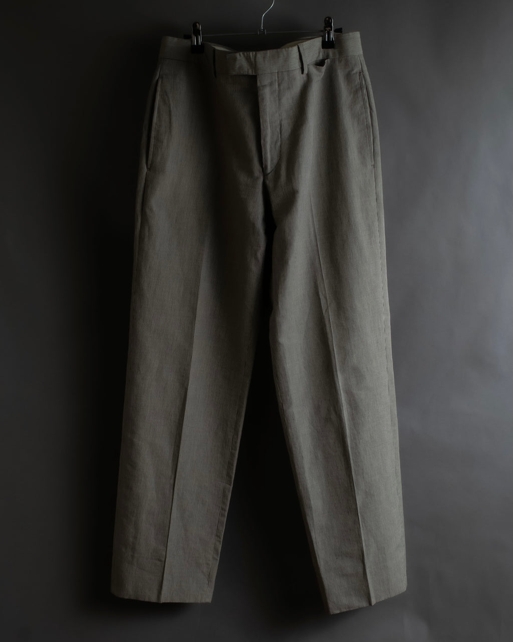 "HERMES" Cotton linen wide tapered slacks