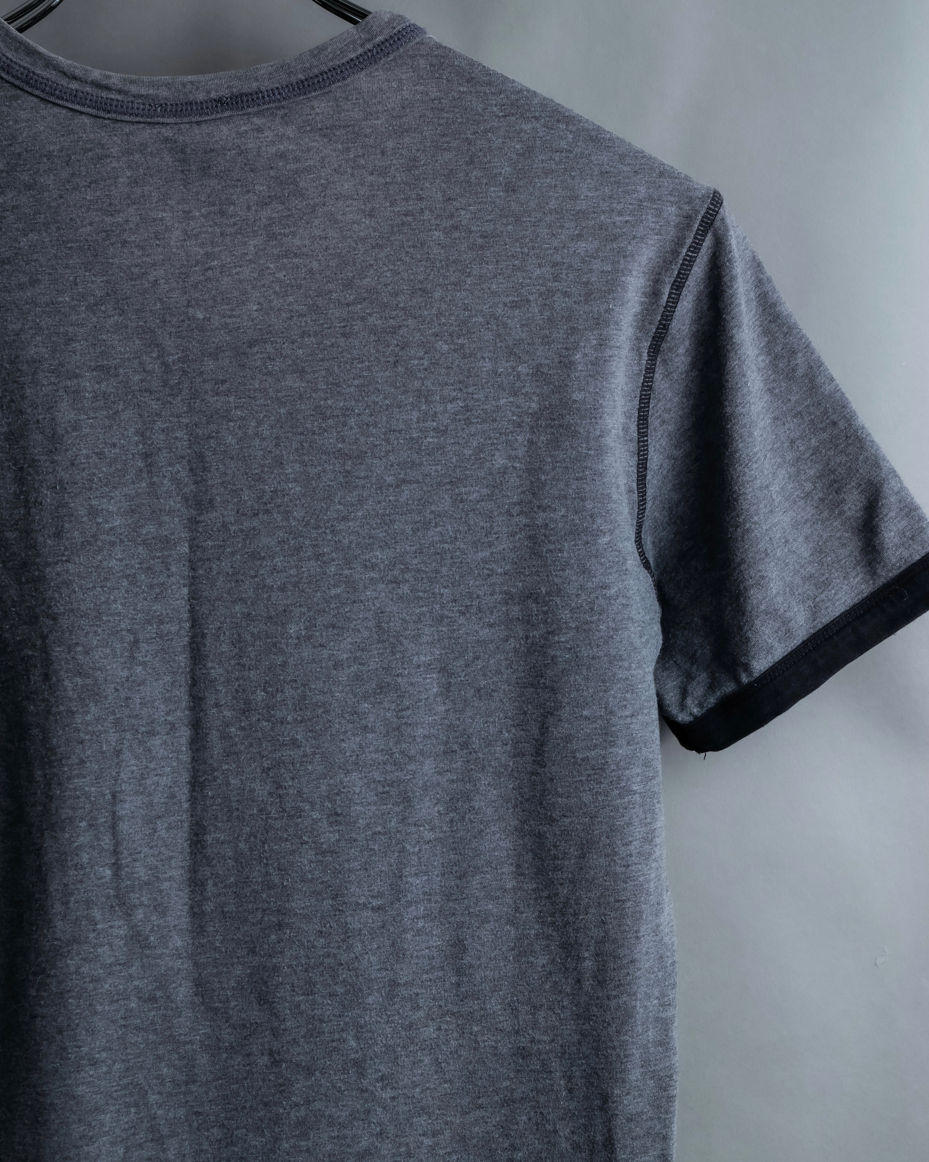 "DOLCE & GABBANA" Black and grey bicolor short sleeve T-shirt