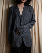 "COMME des GARCONS HOMME PLUS" 14SS modified lapel design striped jacket