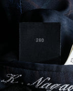 "BURBERRYS" Micro check pattern metal button blazer