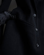 "GUCCI" Michele period linear silhouette wool chester coat