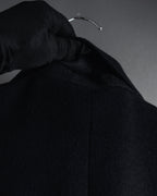 Abrigo doble botonadura de lana de los años 90 de YVES SAINT LAURENT