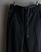"sacai" Satin line design tapered slacks