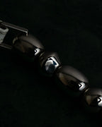 "Christian Dior" Malice Pearl Series greige color canvas shoulder bag