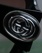 "GUCCI" Butterfly frame GG logo engraved sunglasses