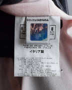 "Dolce & Gabbana" White striped shaped tailored jacket
