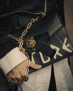 -SPECIAL- “GUCCI” Michele period Punk tiger head leather shoulder bag
