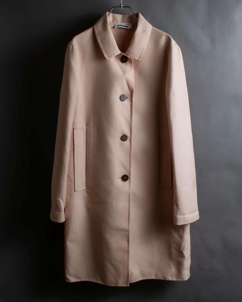 "JIL SANDER" Pink beige color spring coat