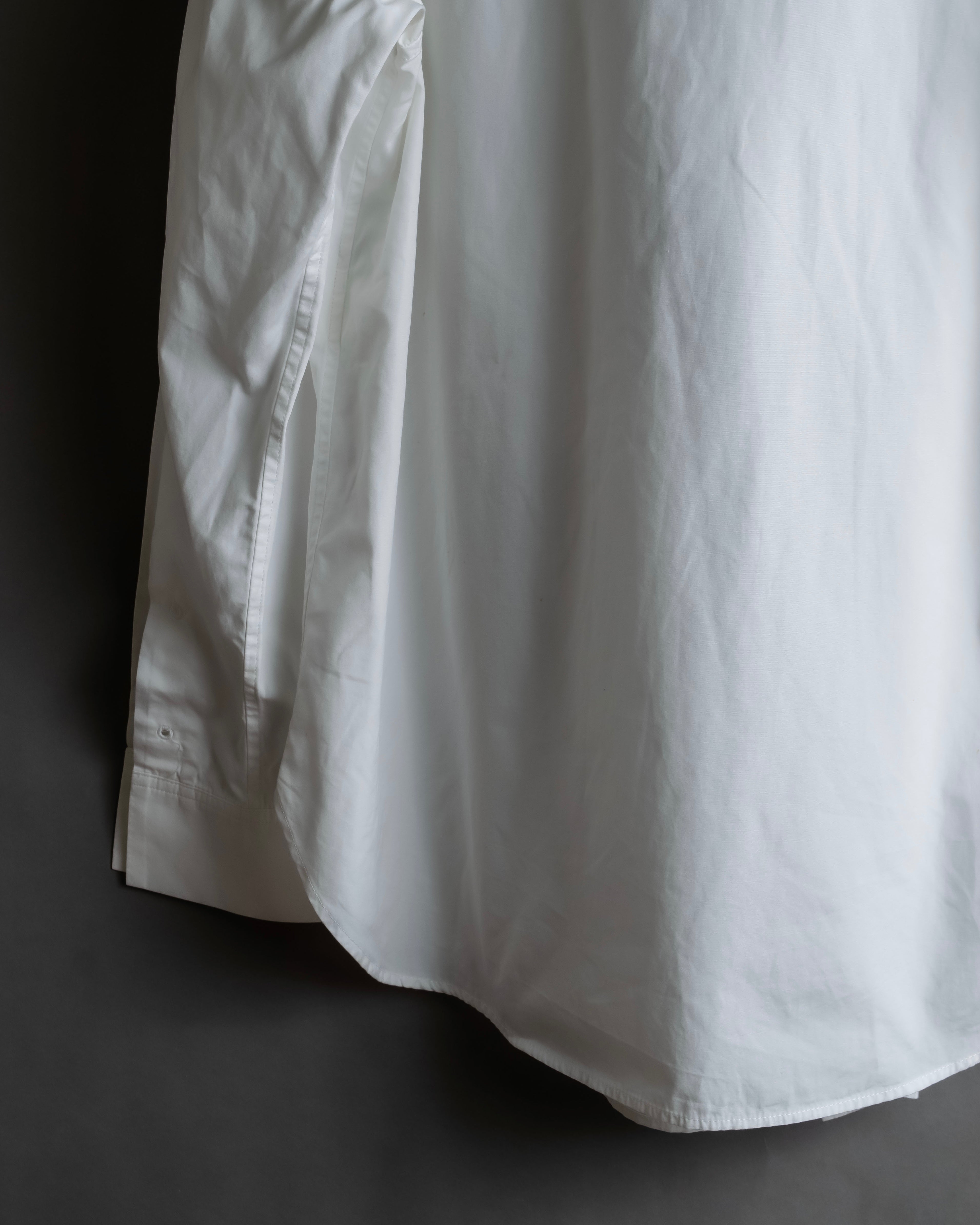 "YOHJI YAMAMOTO" 12SS Folded front panel cotton shirt
