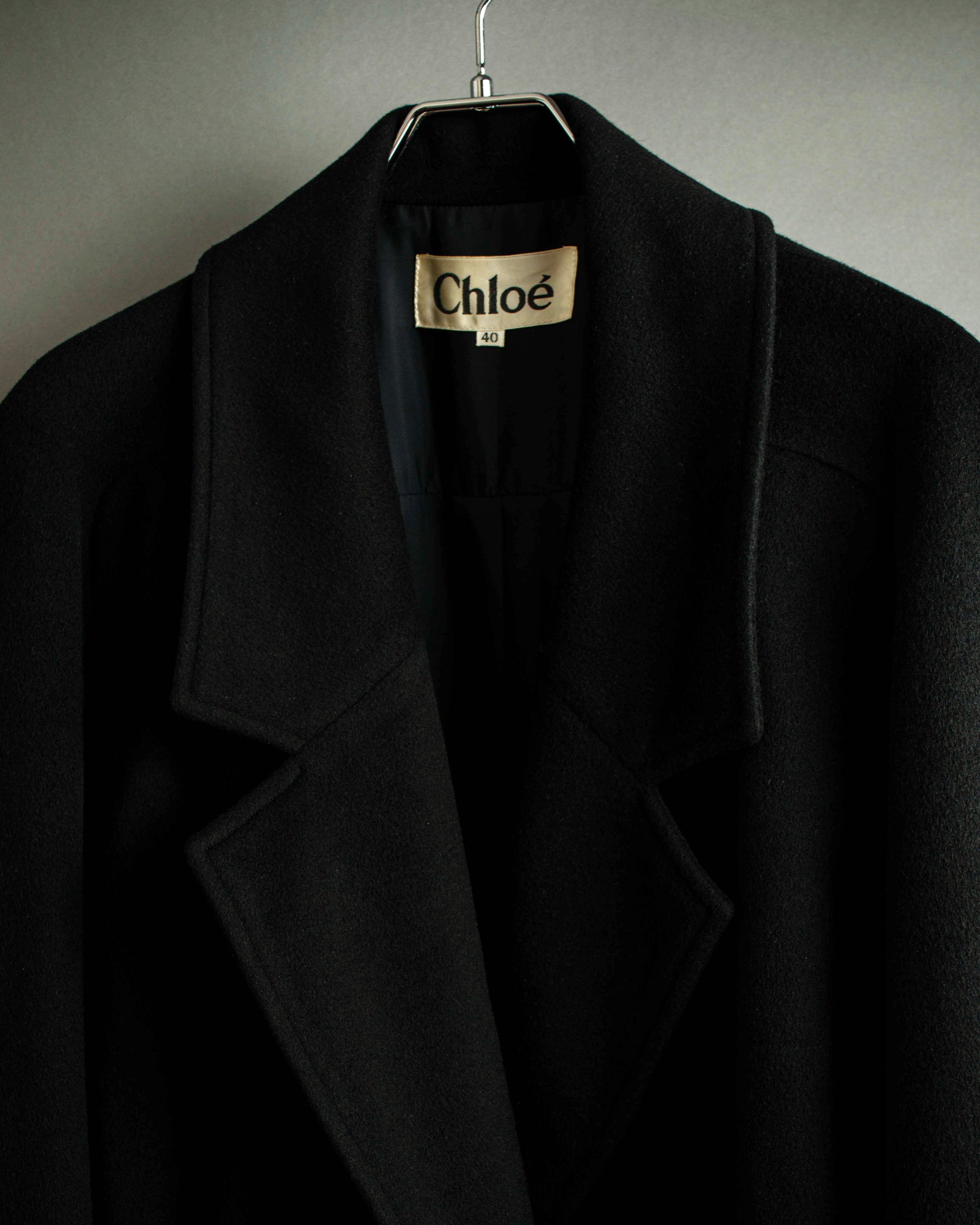 "Chloe" Peak lapel classically tailored chester coat