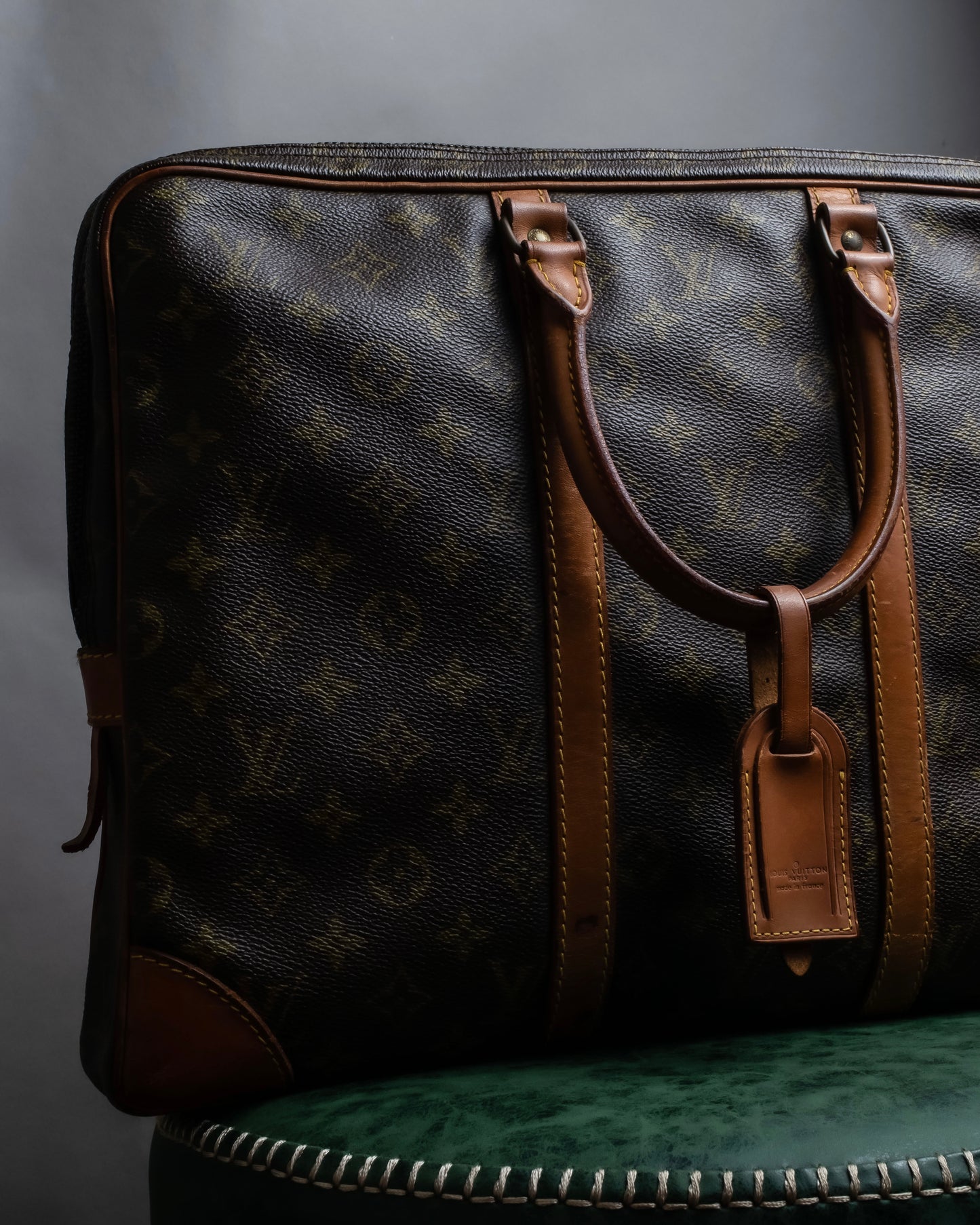 "LOUIS VUITTON" Porto document voyage leather bag