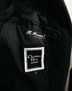 “Christian Dior MONSIEUR” 80’s-90’s Ribbed collar oversized wool field jacket