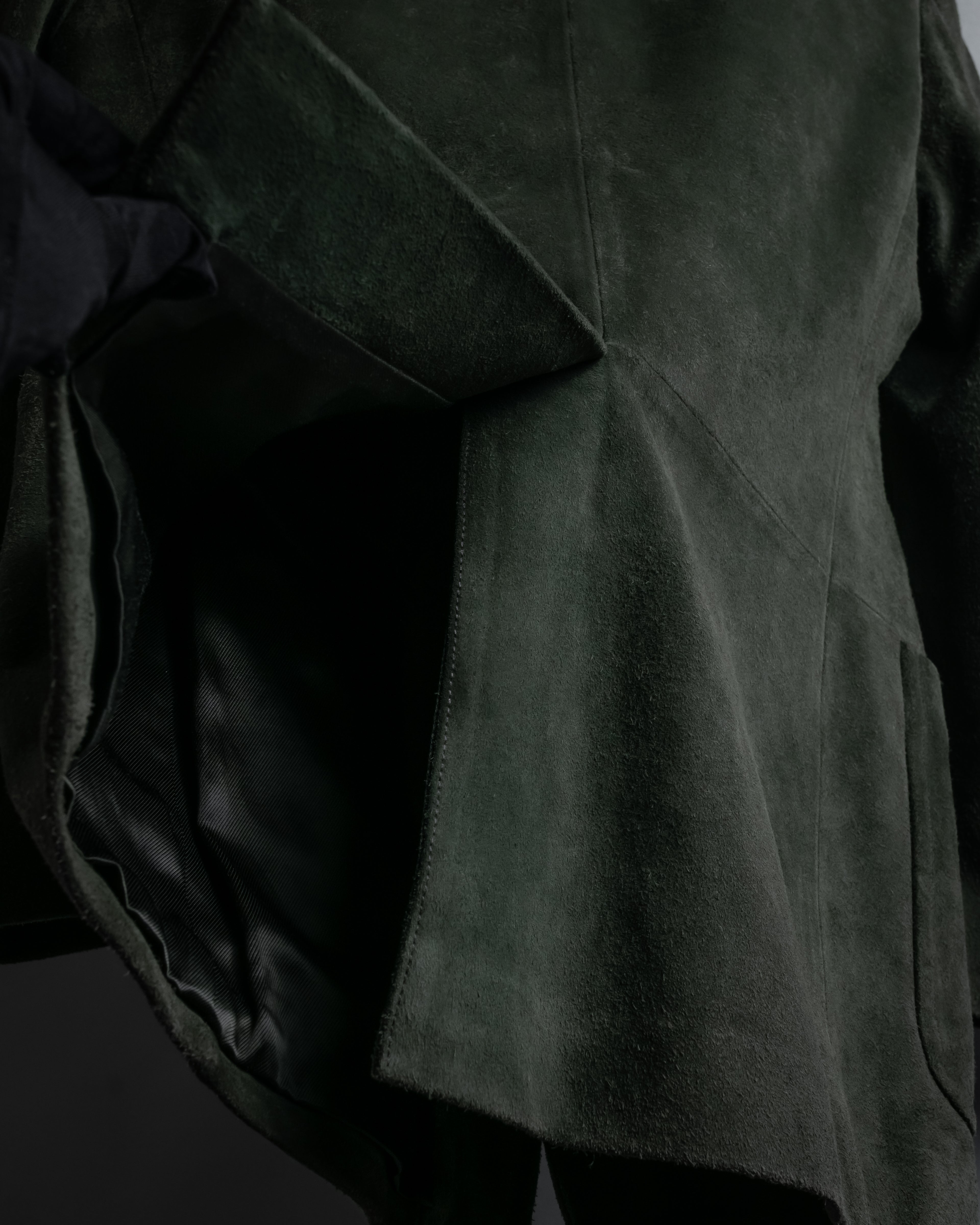 -SPECIAL- "GUCCI" 90’s Tom ford design suede tailored jacket