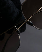 "Christian Dior" Square frame metal temple sunglasses