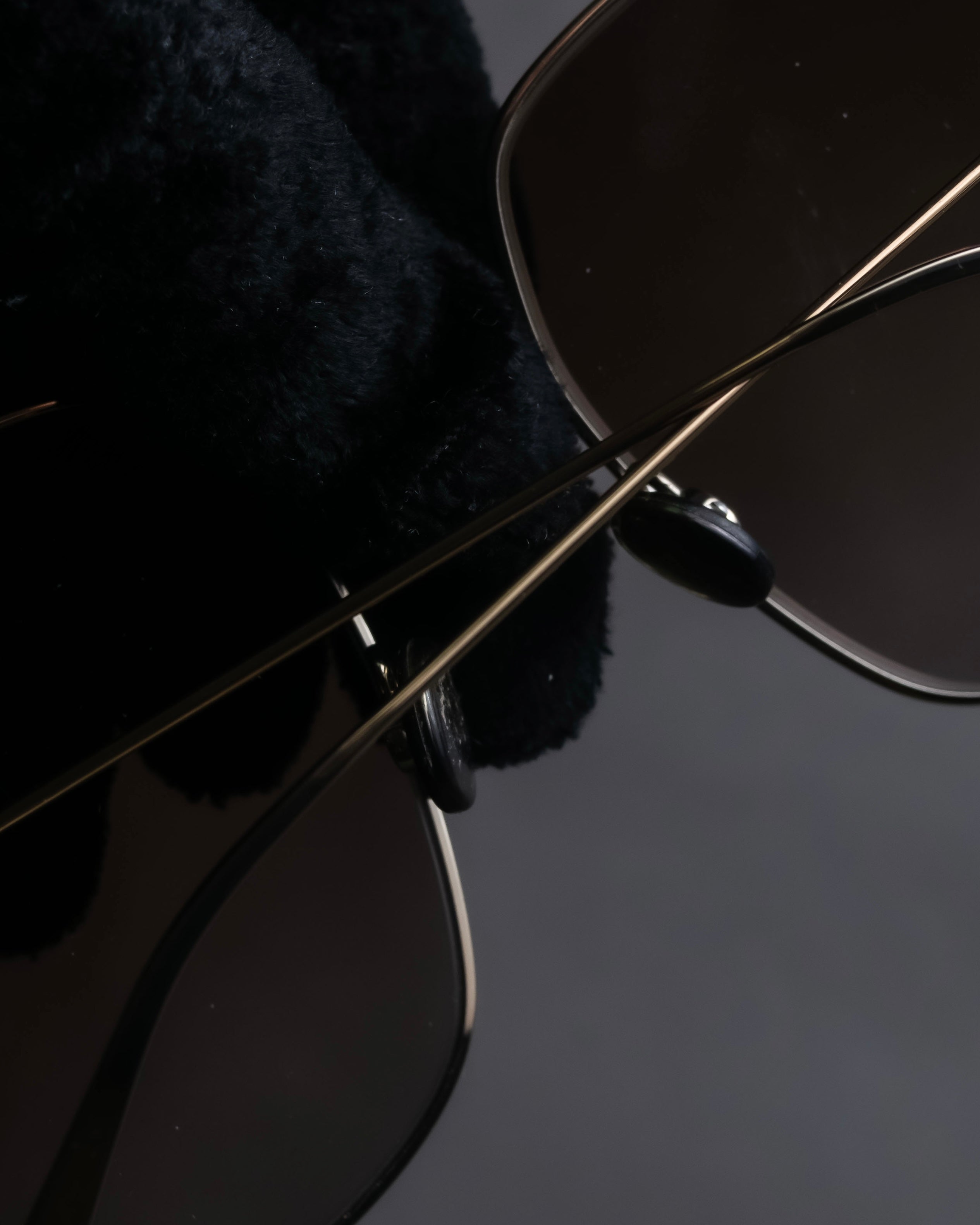 "Christian Dior" Square frame metal temple sunglasses