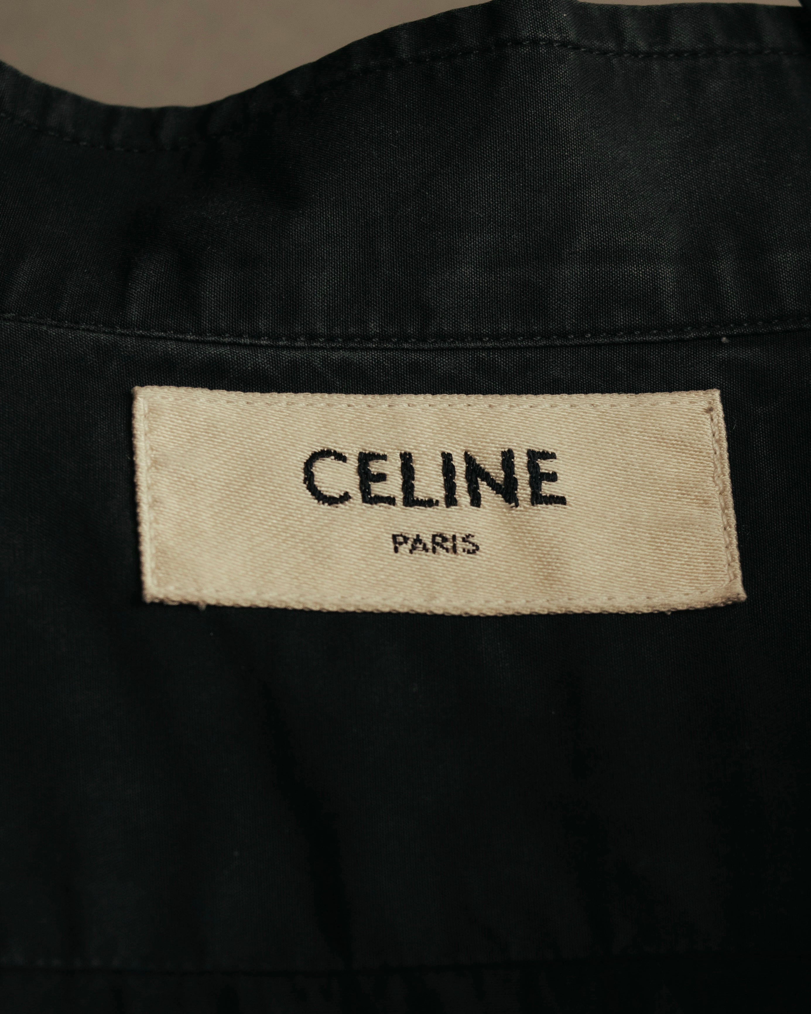 “CELINE” 2019-current Cotton band collar shirt