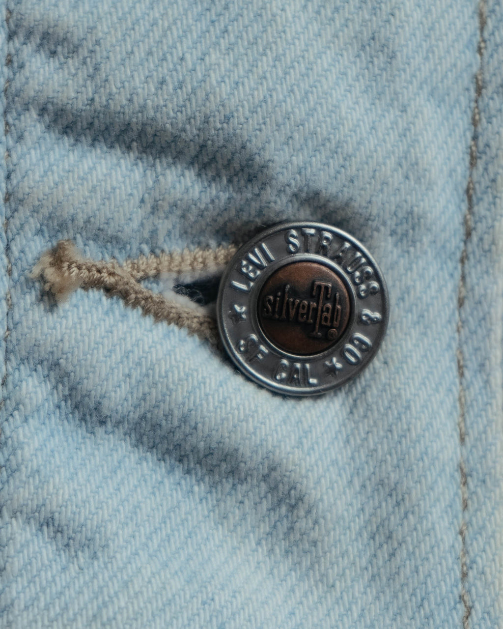-MOOD MILLÉSIMES- “Levi’s SilverTab” 2010’s-20’s silvertab cropped light wash denim jacket