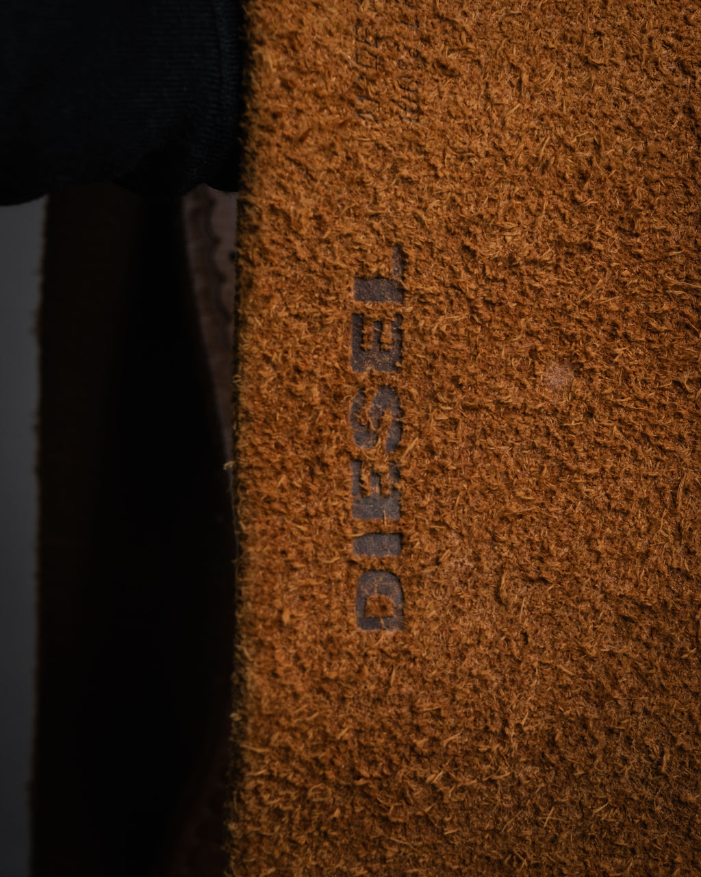 “DIESEL” 2000’s Studded craft leather belt