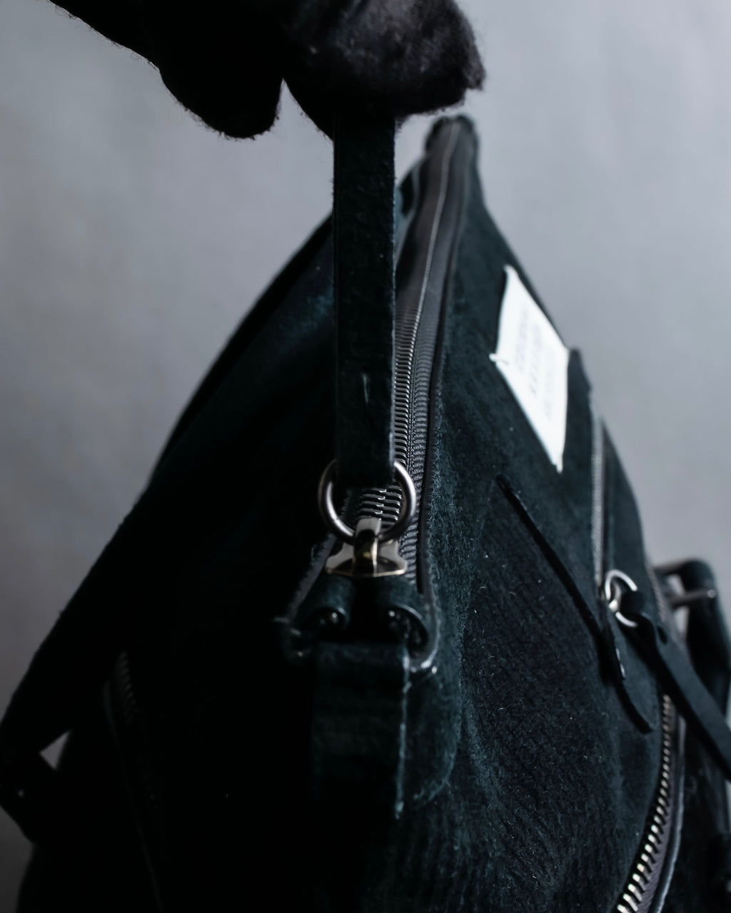 "MAISON MARGIELA" 5AC Harako leather corduroy combination 2way bag