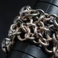 "SERGE THORAVAL" Crystal top chain braided ring