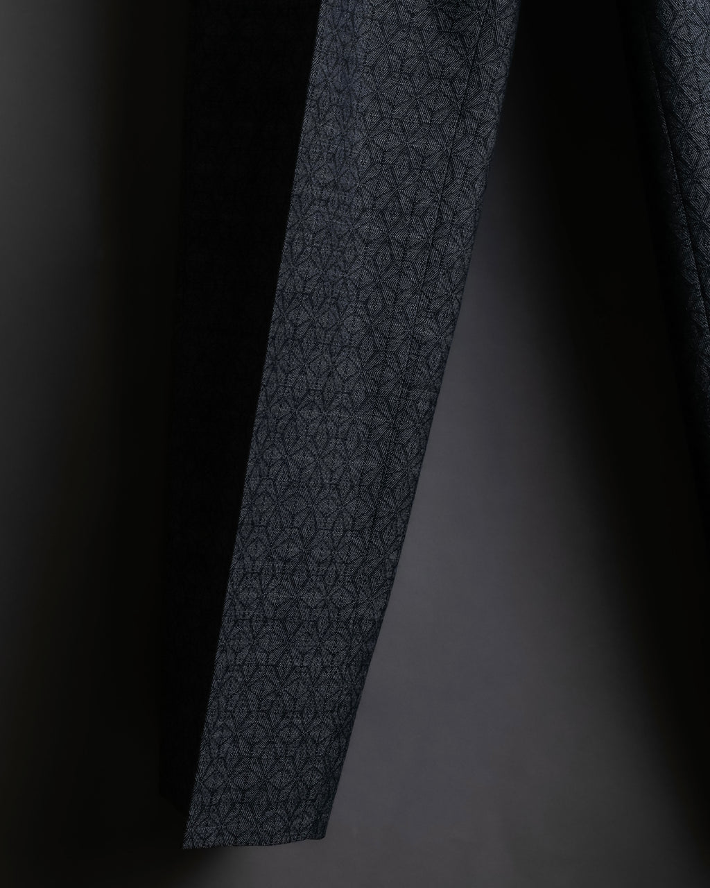 "Maison Martin Margiela" Geometric pattern high waist slim slacks