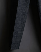 "Maison Martin Margiela" Geometric pattern high waist slim slacks