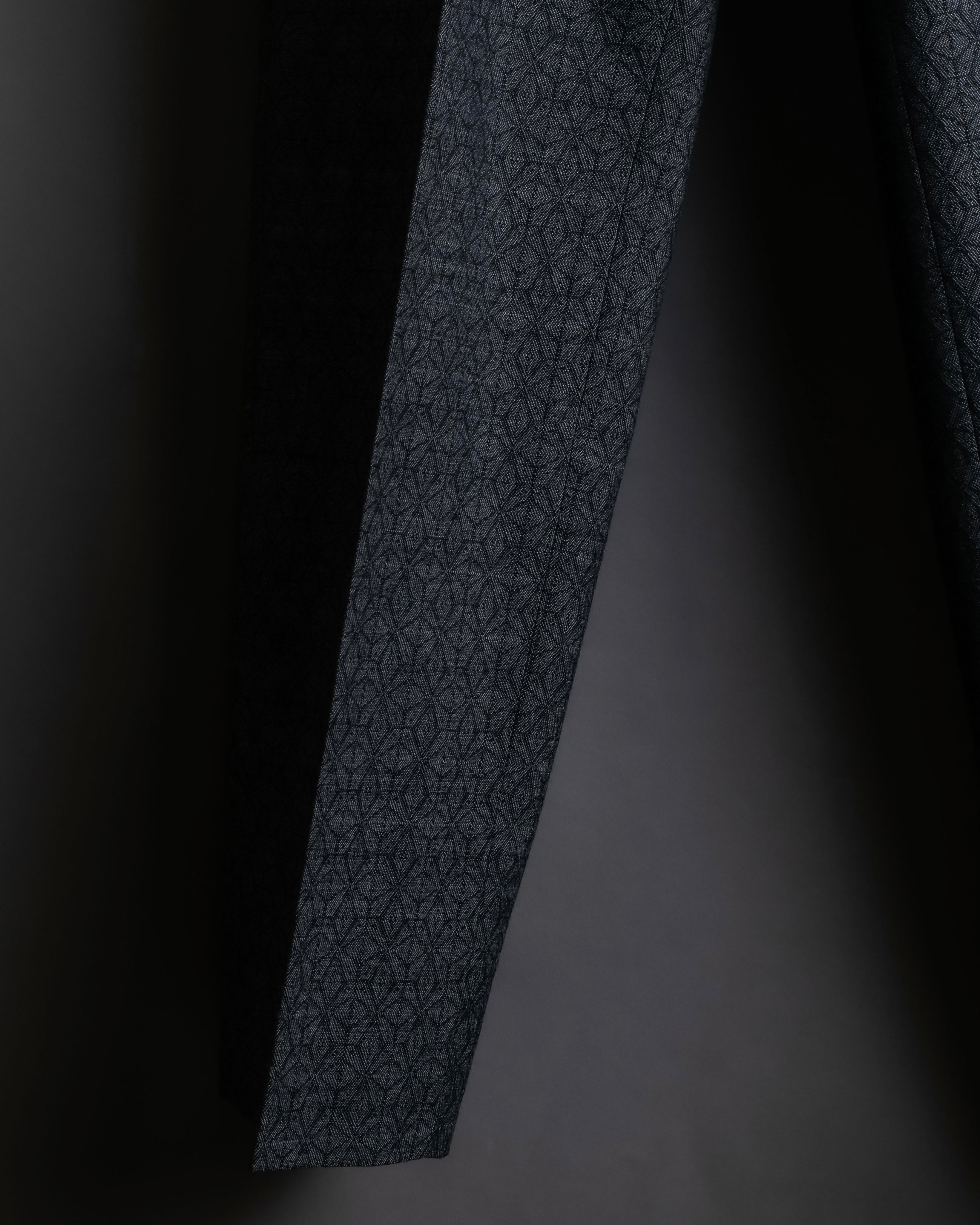 "Maison Martin Margiela" Geometric pattern high waist slim slacks