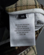 "GUCCI" Brushed check pattern tapered pants