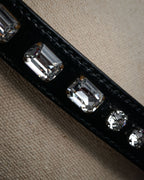 “miu miu” 2005-2010 Embellished cracked leather belt