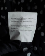 "robe de chambre COMME des GARCONS" 2002SS White dot pattern open collar shirt