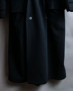 "GIANNI VERSACE UPDATE"
 Fur trimmed wool cashmere maxi double breasted coat