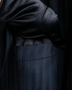 "LOUIS VUITTON" 2 button relaxed tailored jacket & no tuck tapered slacks set up